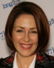 Patricia Heaton with her hair cut short in a chin length bob