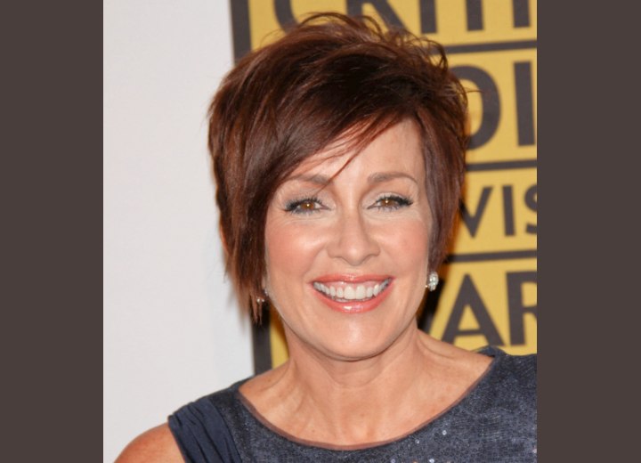 Patricia Heaton with short hair