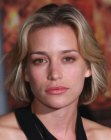 Piper Perabo wearing an easy to style chin length bob