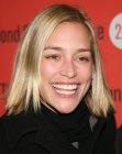 Piper Perabo with her shoulder length hair cut in a bob with choppy ends
