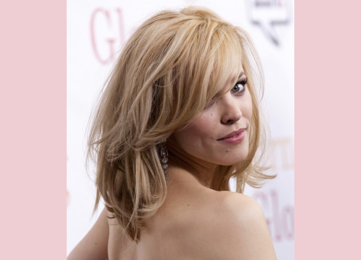 Back view of Rachel McAdams hairstyle