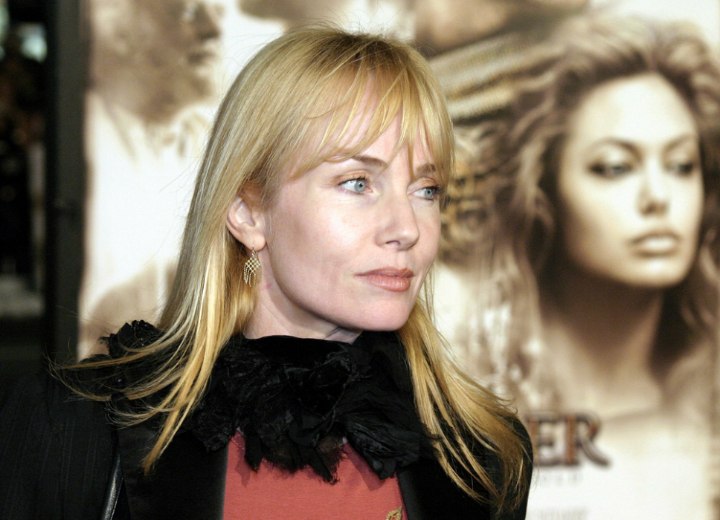 Rebecca de Mornay - Hairstyle for a prominent forehead