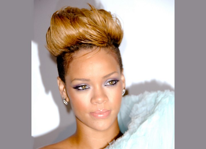 Rihanna's new short hairdo