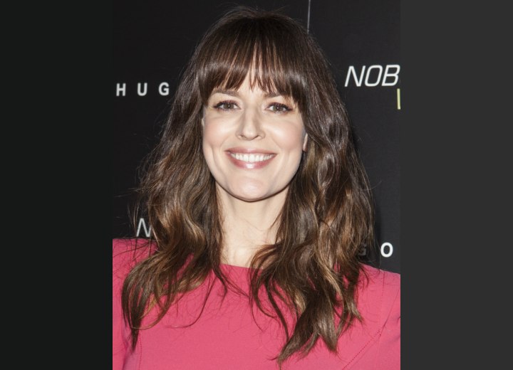 Rosemarie DeWitt's long layered hairstyle