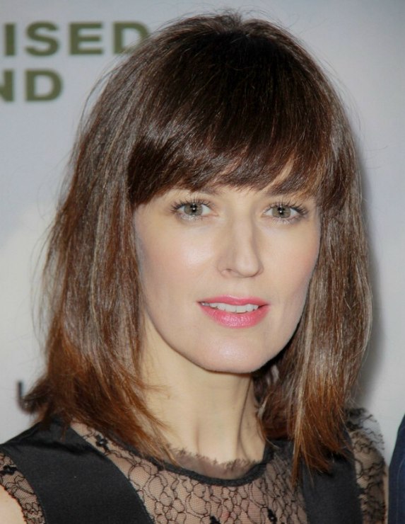 Rosemarie DeWitt wearing her hair in a neatly tapered 