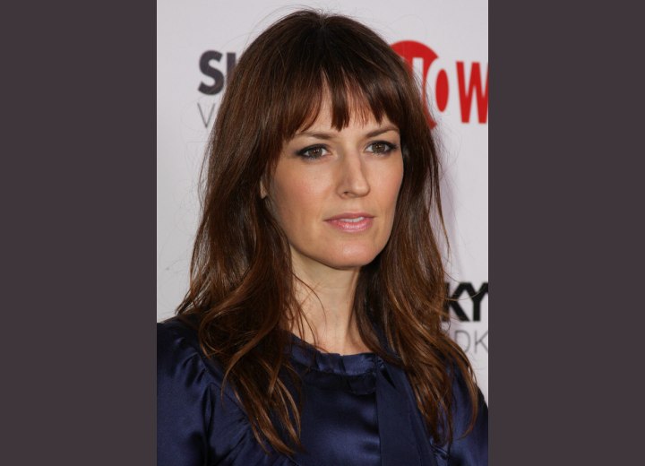 Rosemarie DeWitt sporting a long effortless hairstyle