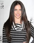 Ryan Newman's very long sleek hair with some layering