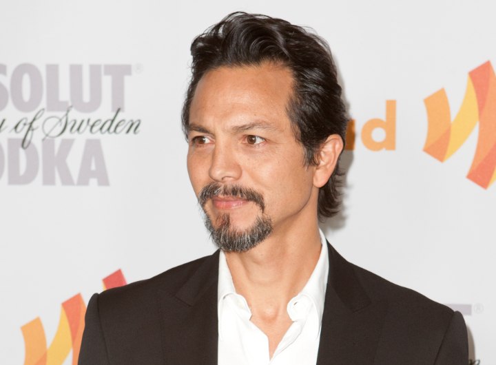 Benjamin Bratt - medium length men's haircut