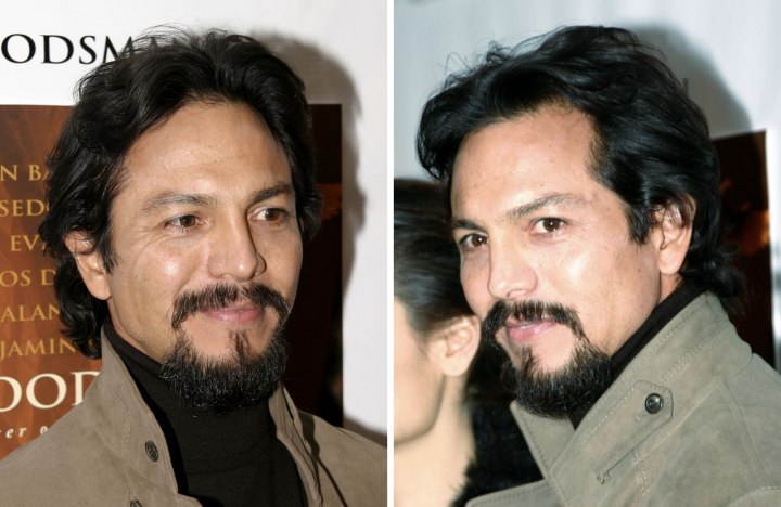 Benjamin Bratt's mid-length hair