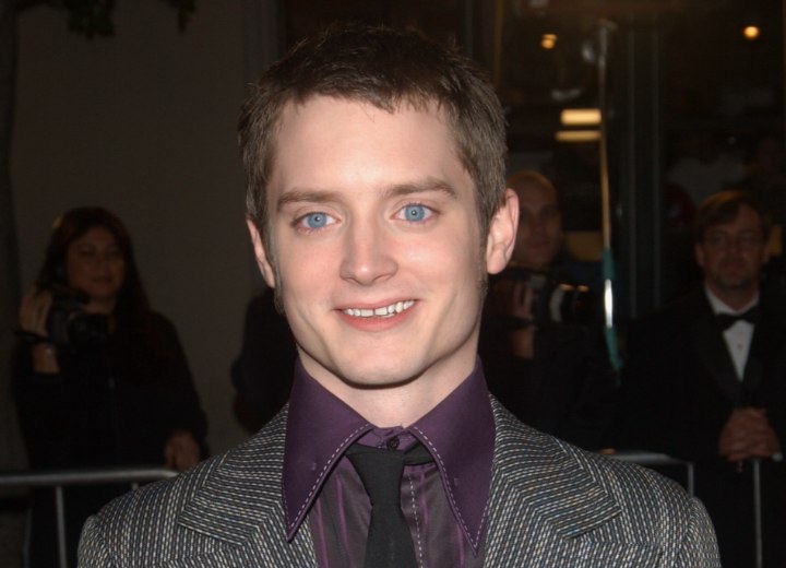 Elijah Wood's short hair