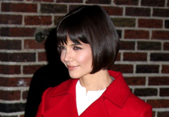 The bob haircut of Katie Holmes |Bob hairstyle