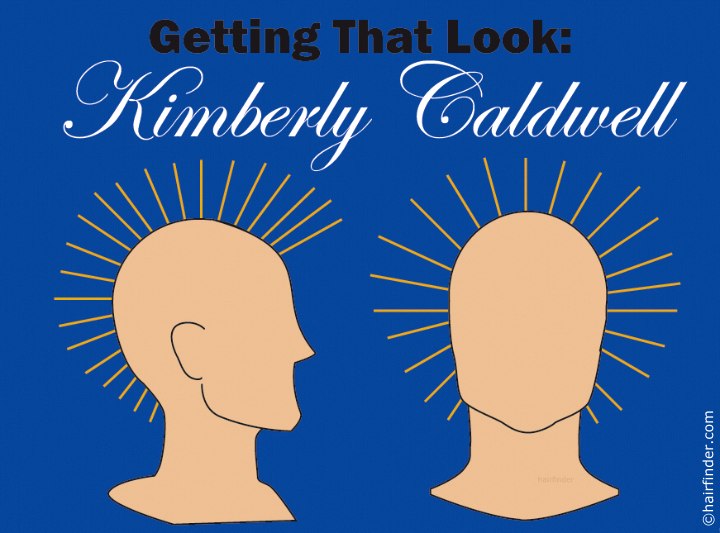 How to cut Kimberly Caldwell's short haircut