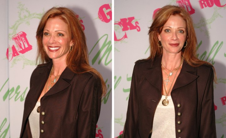 Lauren Holly with long hair