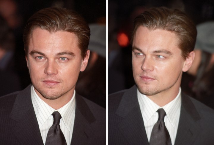 Leonardo DiCaprio - Slicked-back hairstyle for men
