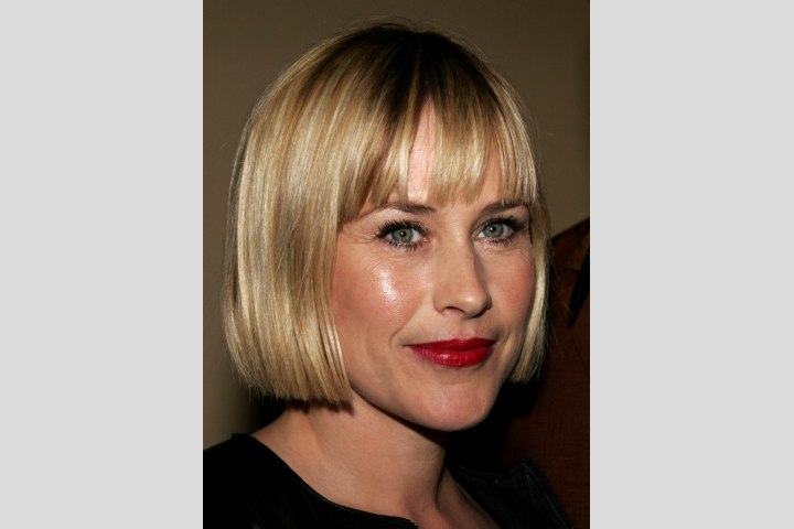 Patricia Arquette's short bob with bangs