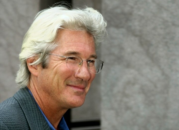 Richard Gere's silver and white hair