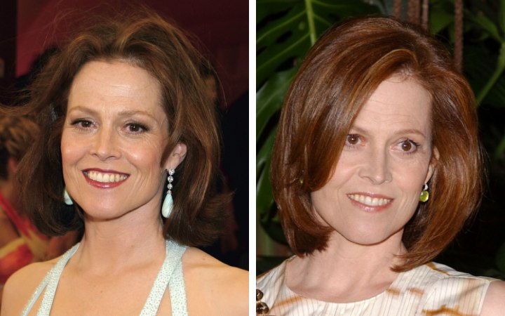 Sigourney Weaver - Straight mid-length hair