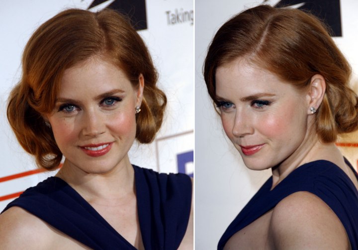 Amy Adams - Hairstyle with the sides tucked behind the ears