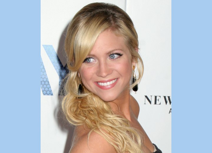 Brittany Snow - Hair tied with a hair clasp