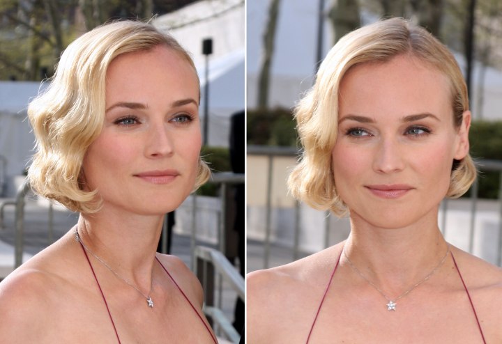 Diane Kruger with a chin-length bob