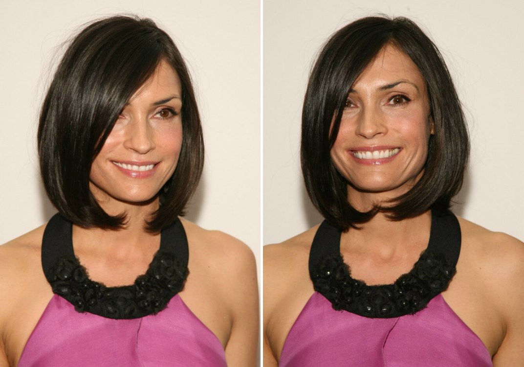 Diane Kruger  Famke Janssen  Chin-length bob with off 