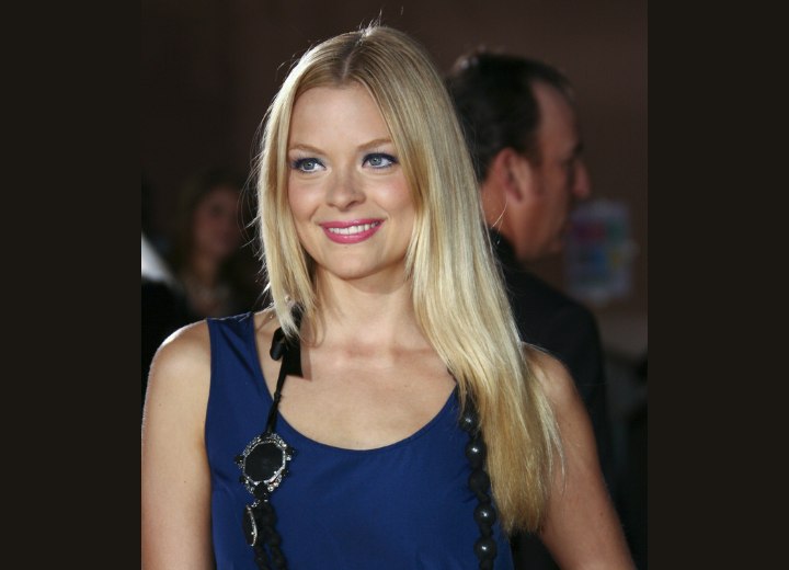 Jaime King with long straight hair