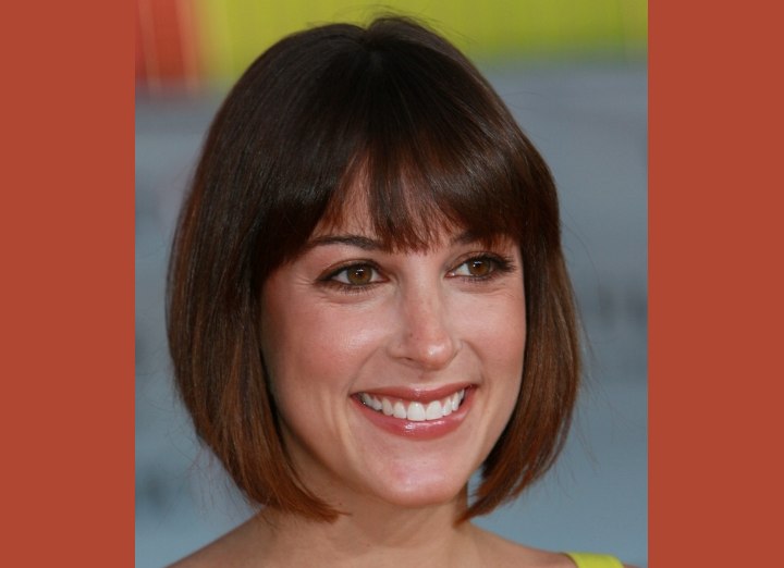 Lindsay Sloane's bob with a shorter back