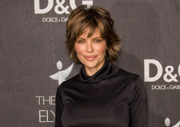 Lisa Rinna with a youthful hairstyle that makes her look younger
