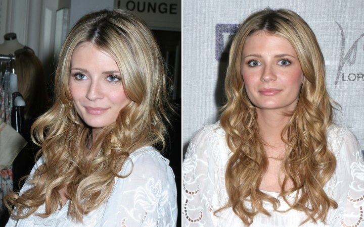 Mischa Barton - Long hairstyle for high cheekbones