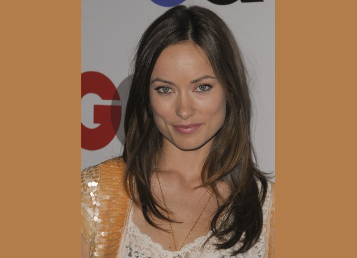 Olivia Wilde - Long hair with a centered part