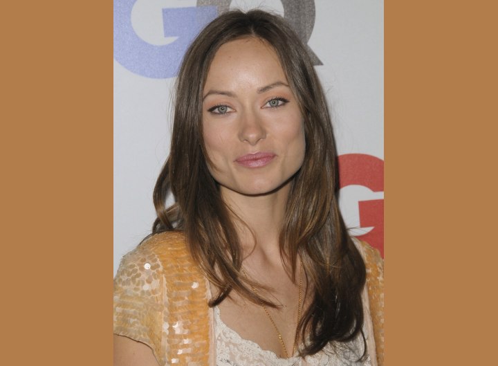 Olivia Wilde's long silky hair