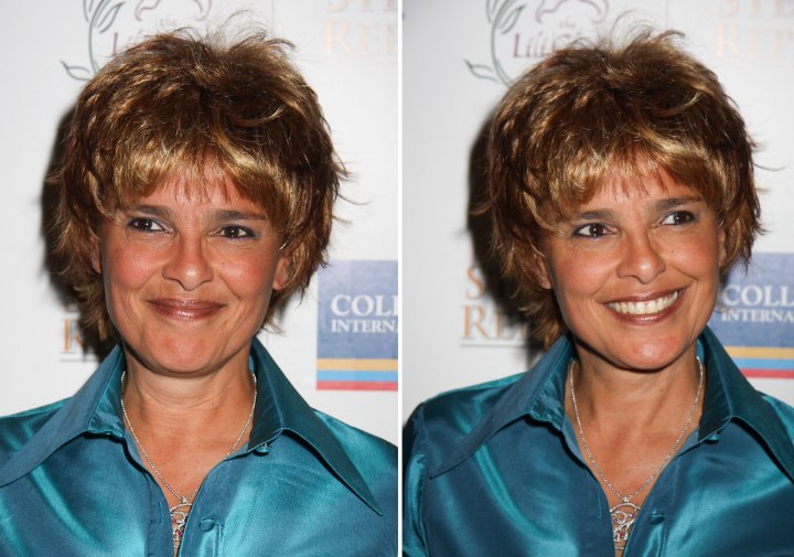 Short cropped hair with volume - Shari Belafonte