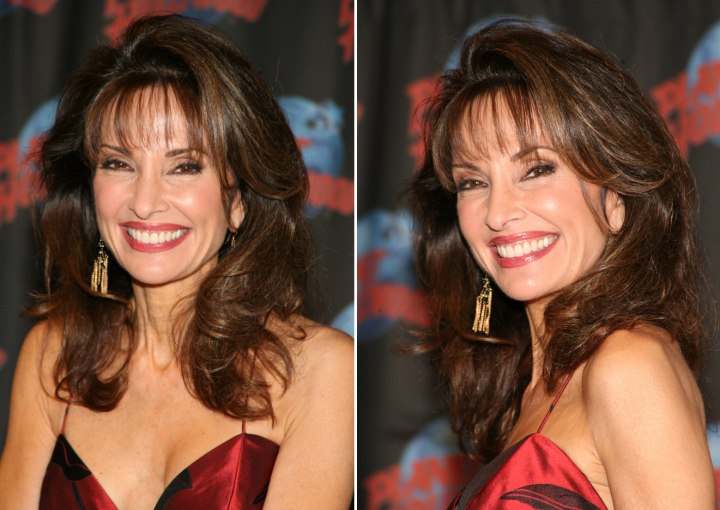 Susan Lucci - Long hair with curls for a mature woman