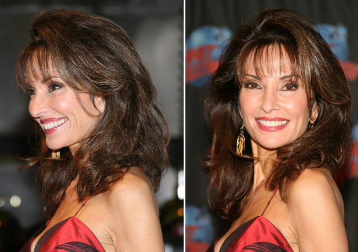 Susan Lucci - Long hairstyle for older women