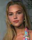Arielle Kebbel wearing her hair long and smooth