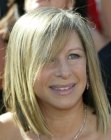 Barbara Streisand's rocking a long shoulder length bob