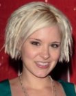 Brea Grant's platinum blonde A-line bob