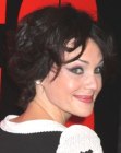 Carla Gugino's short hairstyle with heavy layering