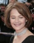 Charlotte Rampling wearing her hair in an elegant semi short style