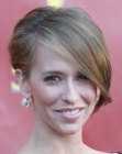 Jennifer Love Hewitt's updo with smoothed hair