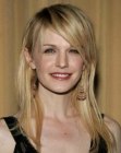 Kathryn Morris wearing her hair long with extensions