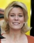 McKenzie Westmore's medium length hairstyle with ends that flip up