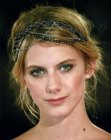 Melanie Laurent's up-style with a Grecian type of headband