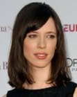 Rebecca Hall's shoulder length bob with thick side bangs