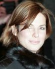 Brunette Sandra Bullock rocking medium length hair