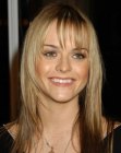 Taryn Manning's long straight hair with stringed ends