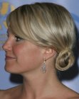 Terri Columbino wearing her hair up in a chignon