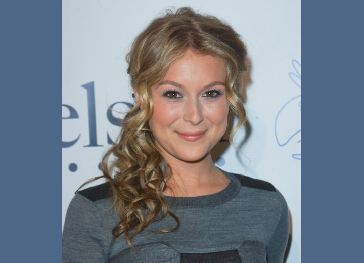 Alexa Vega - Blonde hair with curls that are tousled together