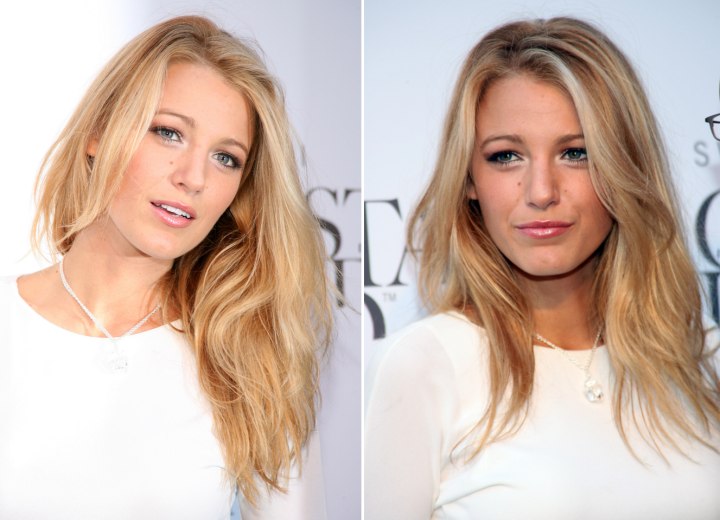 Blake Lively - Long hairstyle with lush waves