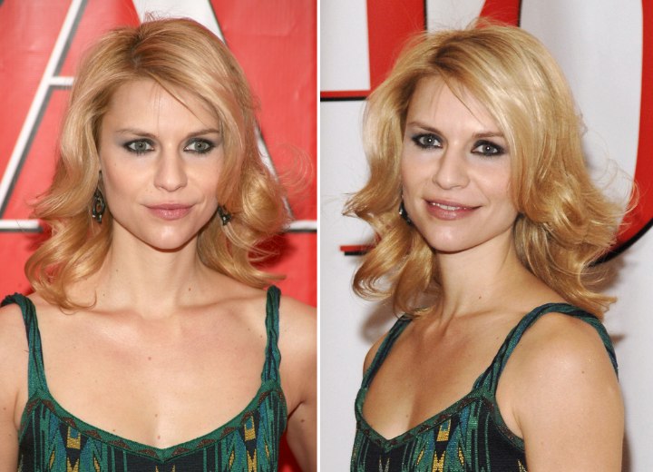 Claire Danes - Hair with large round waves